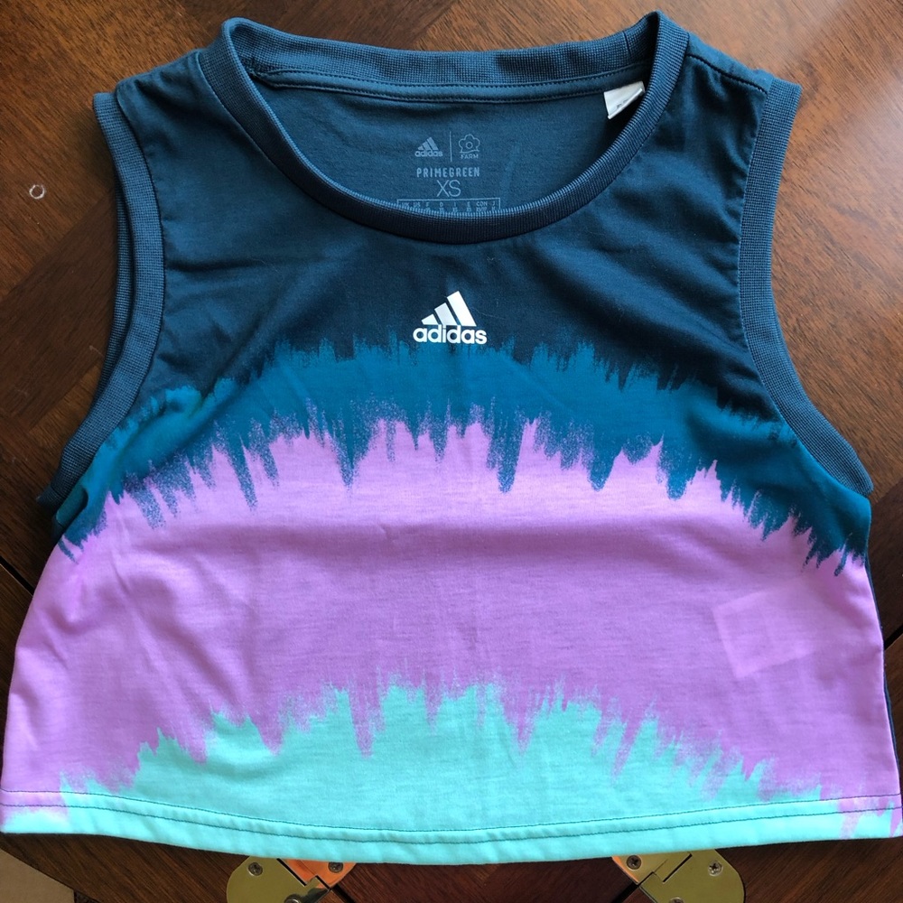 Multicolor Adidas XS crop top